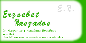erzsebet naszados business card